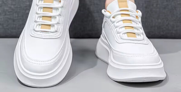 White Sporty Lifestyle Trainers - Image 3